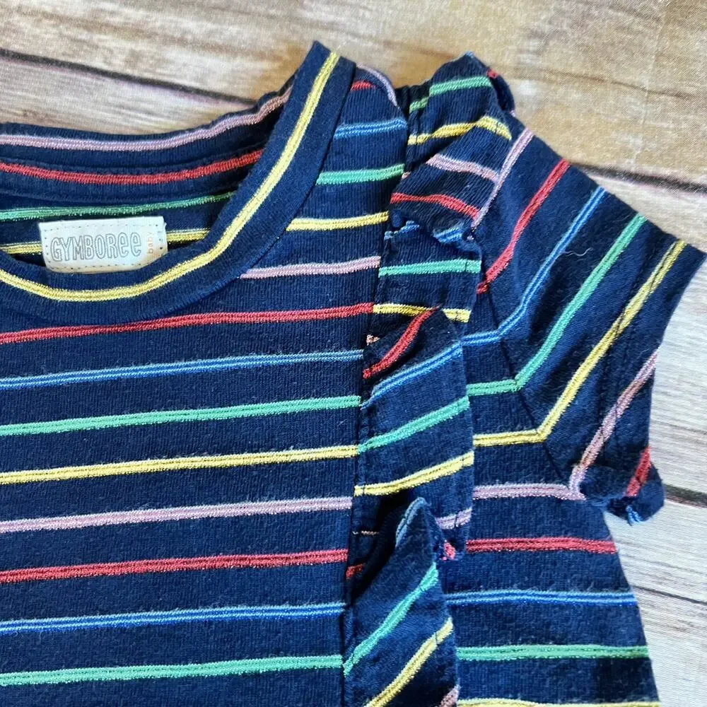 Gymboree Baby Navy Striped Outfit 12-18m